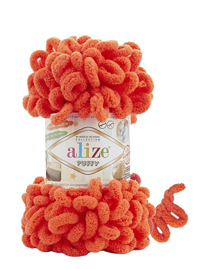 ALIZE PUFFY HAND KNITTING YARN COLOR NO.421 (PACK OF 3PCS)