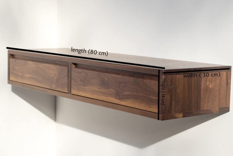 Streem Furniture Sheesham Wood Floating Study Table with 2 Drawers for Students Laptop Office Desk Workstation Writing Tables for Study Room Home Wooden Furniture for Study Room - Image 5