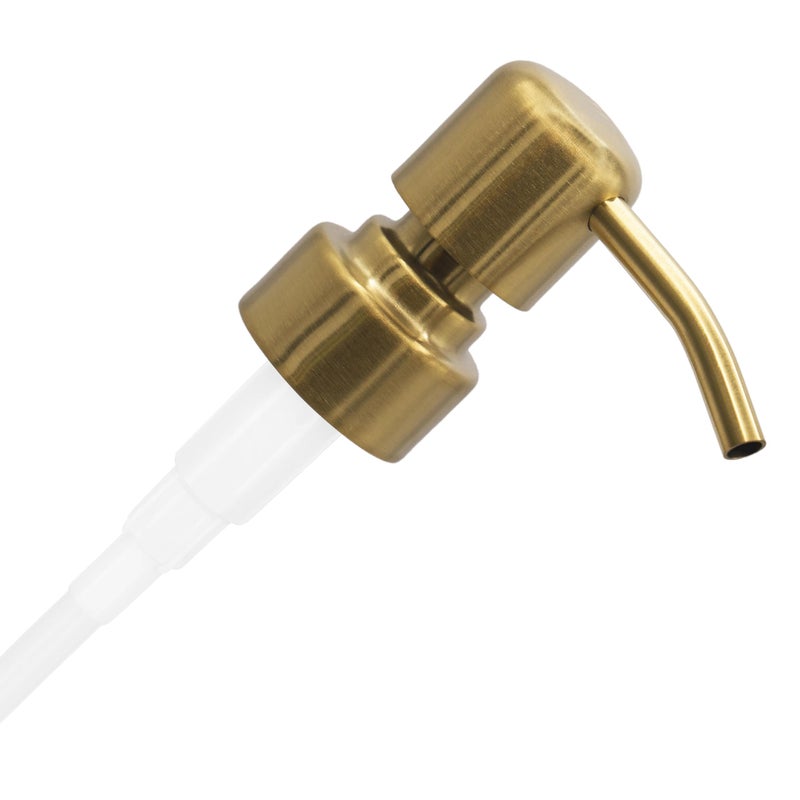 ALTGLAS Stainless Steel Soap Pump 'Zagreb' as Replacement for Liquid Hand Soap Dispensers (Brushed Gold) - Fits e.g. Jack Bottle - Image 1