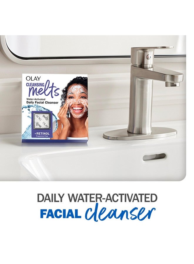 منظف يذوب + منظف الوجه بالريتينول 64 قطعة. إجمالي (2 × 32 قيراط) غسول الوجه المنشط بالماء لتنظيف اللون والانتعاش - Image 2
