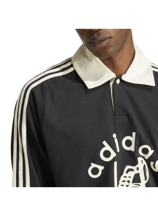 adidas قمصان بولو رجالي RUGBY Black Originals