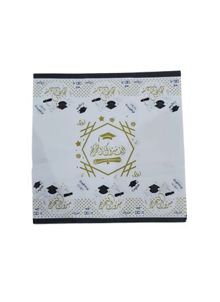 Bouquet of +40 luxurious white handkerchiefs with the phrase "Congratulations on Graduation", "Congratulations on Graduation" for the occasion of success and graduation, schools, institutes, colleges, universities, educational institutions. - pzsku/ZA866171627DD620F1B95Z/45/1744977111/3b417e64-10a7-4b6c-a1e1-667116f3634b