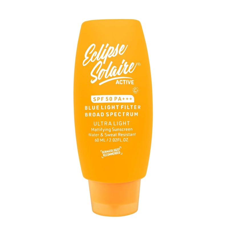 YUDERMA Eclipse Solaire Active Mattifying Sunscreen SPF 50 PA  No White Cast  UVAB Blue Light Protection  NonGreasy  All Skin Types 60ml - Image 2