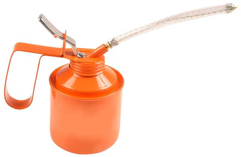 GLOBUS Lubricant Oil Can- (375 ml, Orange) WITH FLEXIBLE SPOUT Multipurpose Oil can - Image 3