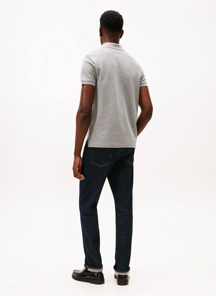 TOMMY HILFIGER TH Crest Regular Fit Pique Polo Shirt