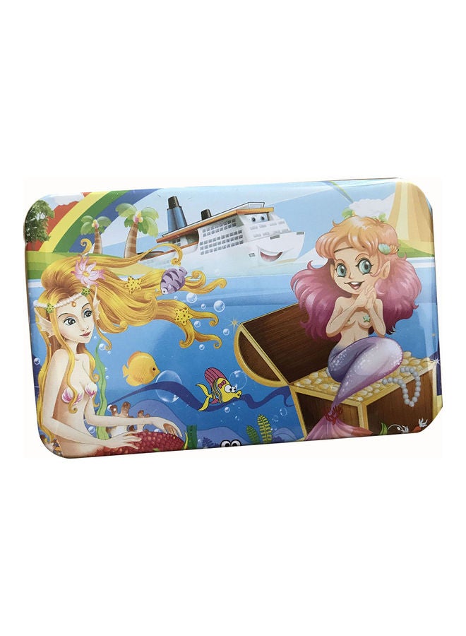 مجموعة أحجية قطع تركيب الصور بتصميم حورية البحر من الخشب مكونة من 60 قطعة - Image 2