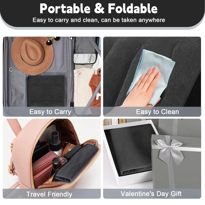 Prosixtoy Portable Wedge Pillow Inflatable Cushion - Body Positioners Lightweight Wedge Pillow for Sleeping, Leg Elevation, Use in Bed, Travel, Camping, Fast Inflating Deflation (Black) - Image 5