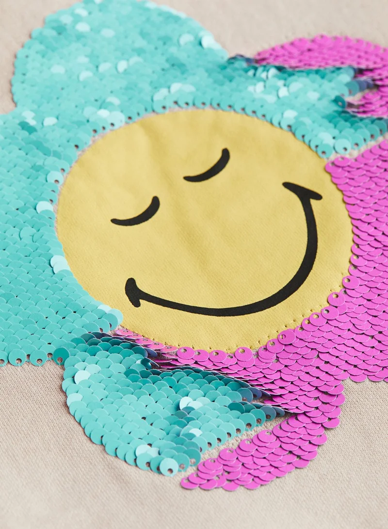 اتش اند ام Kids Smiley Print Sweatshirt
