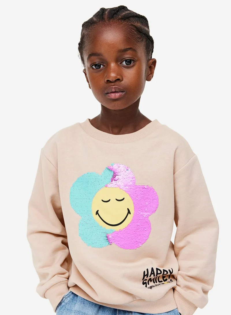 اتش اند ام Kids Smiley Print Sweatshirt