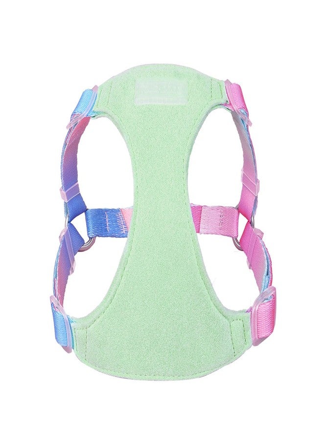 Touchdog Y-Front No Pull Harness for Small Dogs - 49g Ultra Lightweight Escape Proof Vest, Suede Chest Pad & Sunset Color Shift (Blue, M) - Image 2