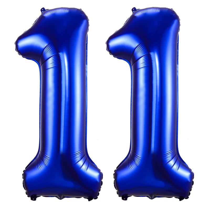 BBPOOL Navy Blue 11 Balloon Numbers40 Inch Dark Blue 11 Birthday Balloons Large Foil Mylar Balloons Number 11 for Birthday Party Anniversary Decorations - Image 3