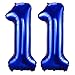 BBPOOL Navy Blue 11 Balloon Numbers40 Inch Dark Blue 11 Birthday Balloons Large Foil Mylar Balloons Number 11 for Birthday Party Anniversary Decorations - Image 2