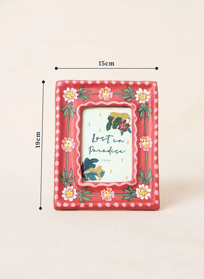 Chumbak  Wild Bloom Photo Frame, Paper mache, Hand painted | Lost in Paradise  | Best Price UAE