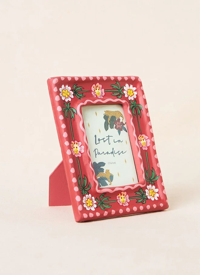 Chumbak  Wild Bloom Photo Frame, Paper mache, Hand painted | Lost in Paradise  | Best Price UAE