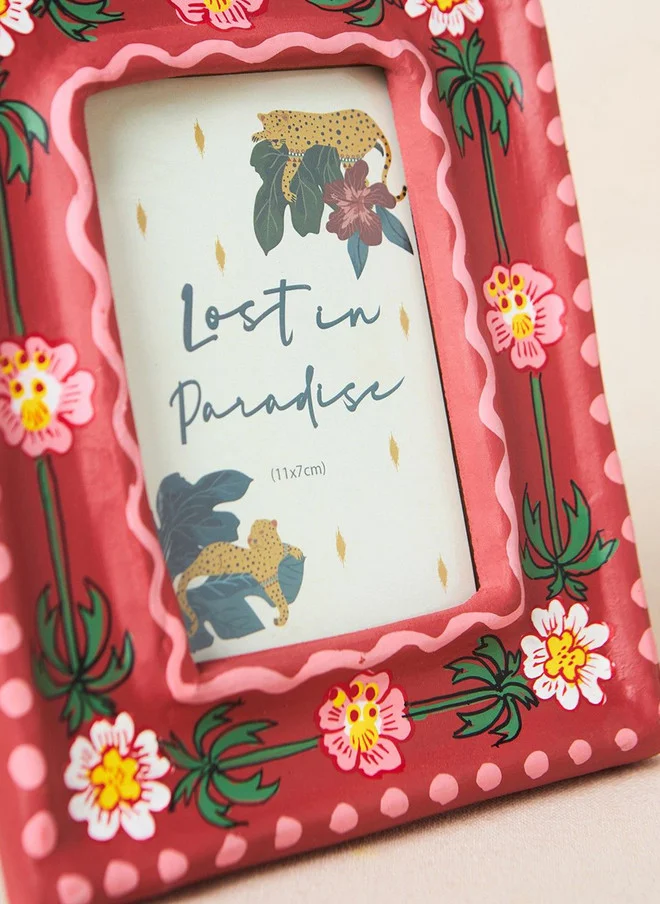 Chumbak  Wild Bloom Photo Frame, Paper mache, Hand painted | Lost in Paradise  | Best Price UAE