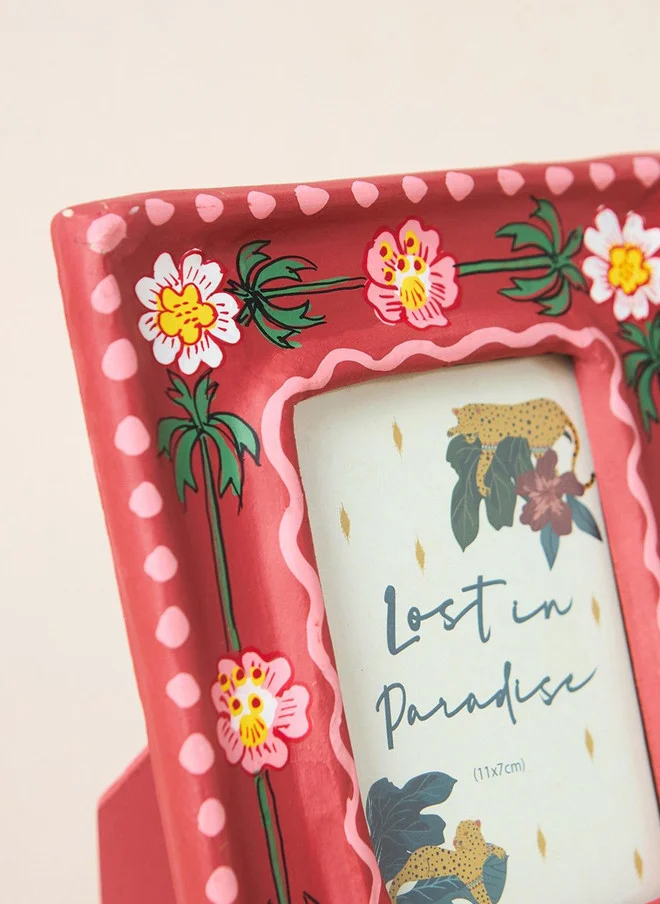 Chumbak  Wild Bloom Photo Frame, Paper mache, Hand painted | Lost in Paradise  | Best Price UAE