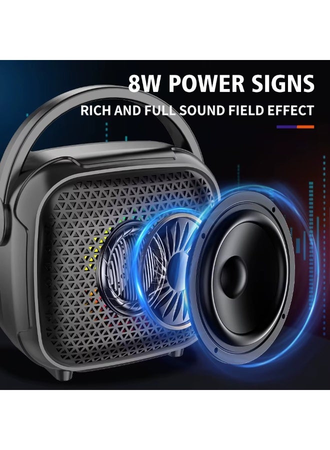 singe Speaker Portable ZQS1343  Bluetooth Speaker + Mic Wireless Supports Bluetooth Technology and Play Flash and Card Memory Size Micro Rechargeable Great Sound and Beta Function Change Voices from Mic - Image 3