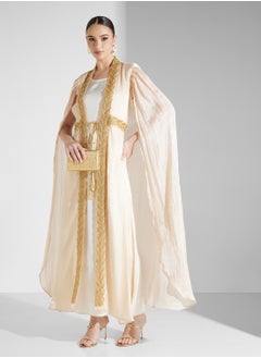 hayas closet Cape Sleeve Belted  Moroccan Dress  - Image 1