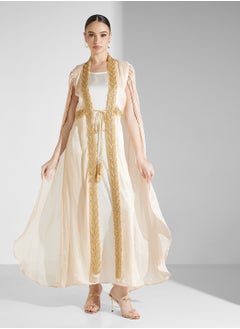 hayas closet Cape Sleeve Belted  Moroccan Dress  - Image 4