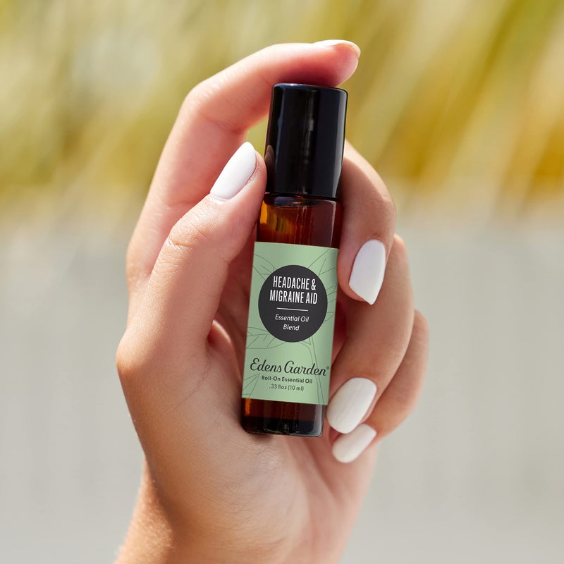 Edens Garden Headache & Migraine Aid Essential Oil Roll-On Blend- 100% Pure Premium Grade, Natural, Therapeutic, Aromatherapy, Kid & Skin Safe, The Best for Tension Pre-Diluted 10 ml (.33 fl oz) - Image 2
