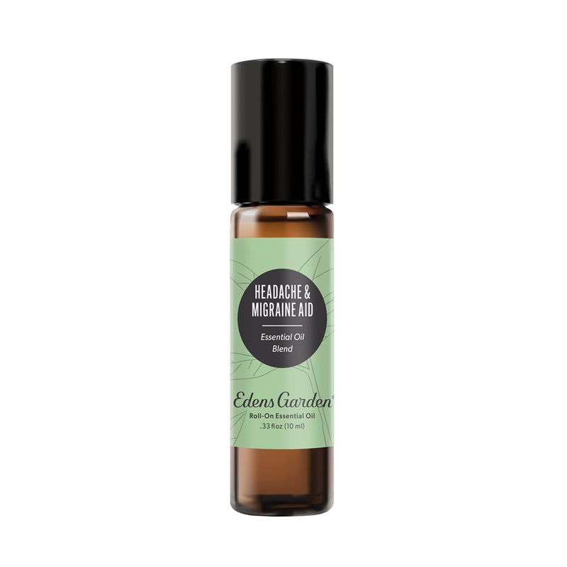 Edens Garden Headache & Migraine Aid Essential Oil Roll-On Blend- 100% Pure Premium Grade, Natural, Therapeutic, Aromatherapy, Kid & Skin Safe, The Best for Tension Pre-Diluted 10 ml (.33 fl oz) - Image 1