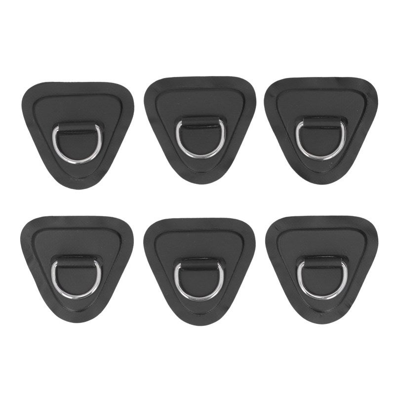 Black PVC D Ring Patch 304 Stainless Steel Decay Resistant - Heavy-Duty Stainless Steel D Ring for Inflatable Boats Kayaks Watercraft Tie Downs - Image 4