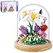 SAMYBLOCKS 600PCS Creative Lily Flowers Bonsai Tree Building setsSweet Lily Building Blocks with a Transparent Display Glass CoverExquisite Decoreated Flower SetAny time is the most warm love for Her - Image 2
