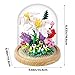 SAMYBLOCKS 600PCS Creative Lily Flowers Bonsai Tree Building setsSweet Lily Building Blocks with a Transparent Display Glass CoverExquisite Decoreated Flower SetAny time is the most warm love for Her - Image 3