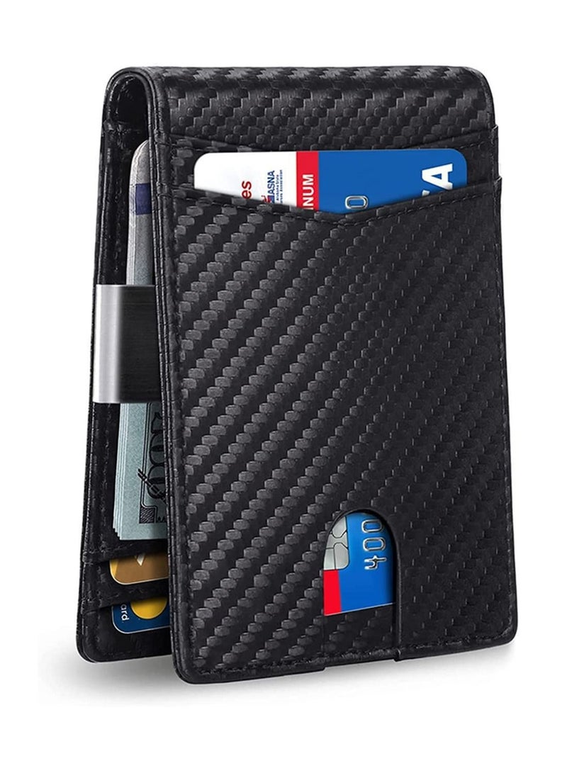 Y&D Wallet for Men Slim Larger Capacity with 12 Slots RFID Blocking Men's Minimalist Front Pocket Bifold Leather ID Window Gift Box  - Image 1