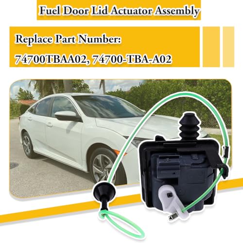 VORIPO 74700TBAA02 Fuel Door Lid Actuator Assembly Kit for Honda Civic 2016 2017 2018 2019 2020 2021 Car Fuel Door Actuator, Replace 74700-TBA-A02 Gas Tank Door Lock Actuator - Image 2