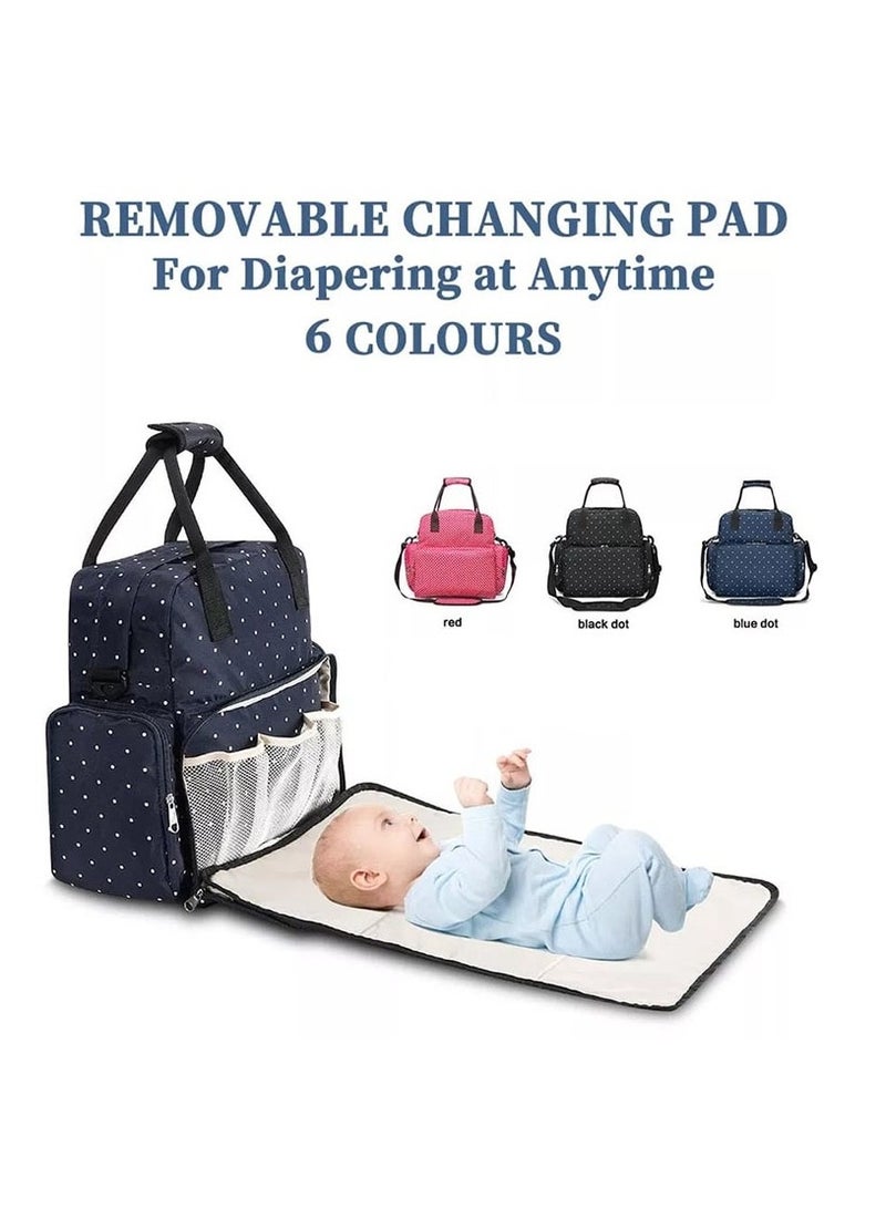 Baby Diaper Changing Backpack For Mother ,Black