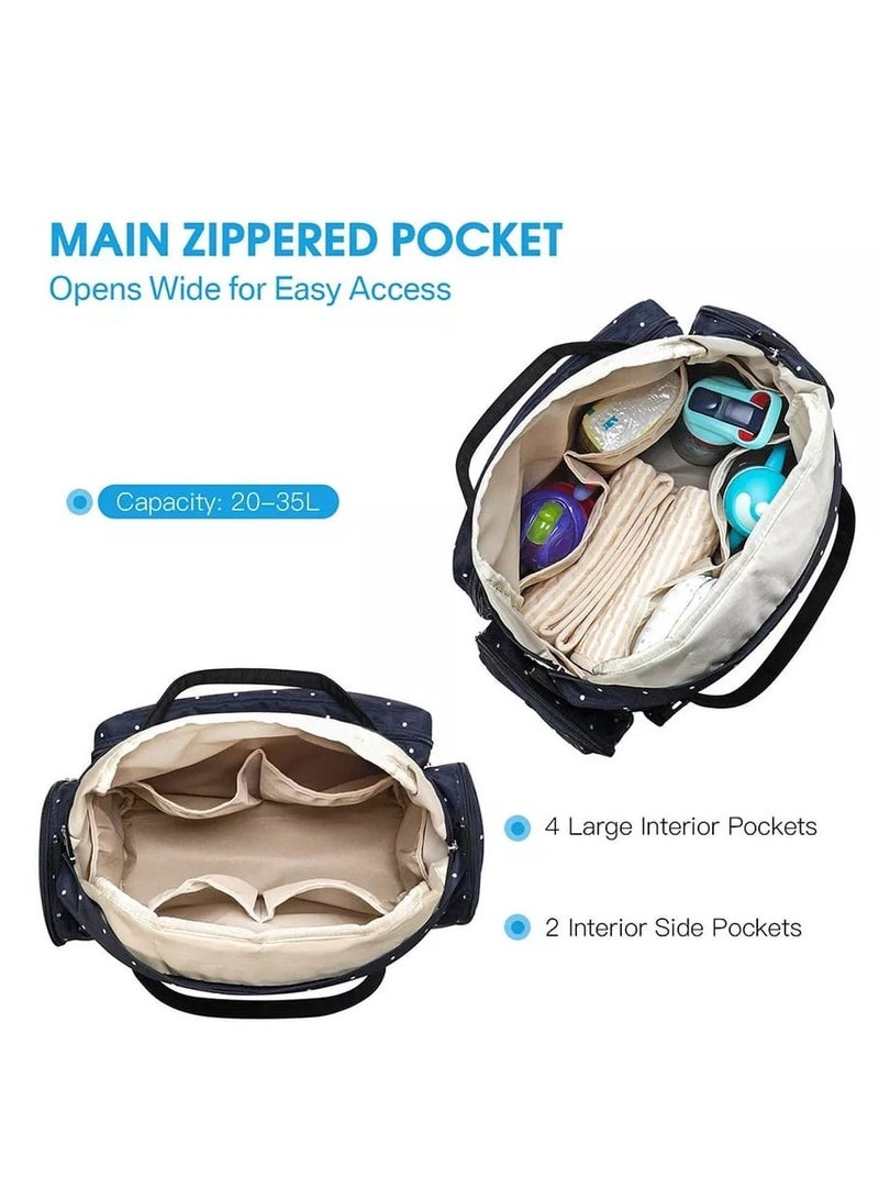 Baby Diaper Changing Backpack For Mother ,Black