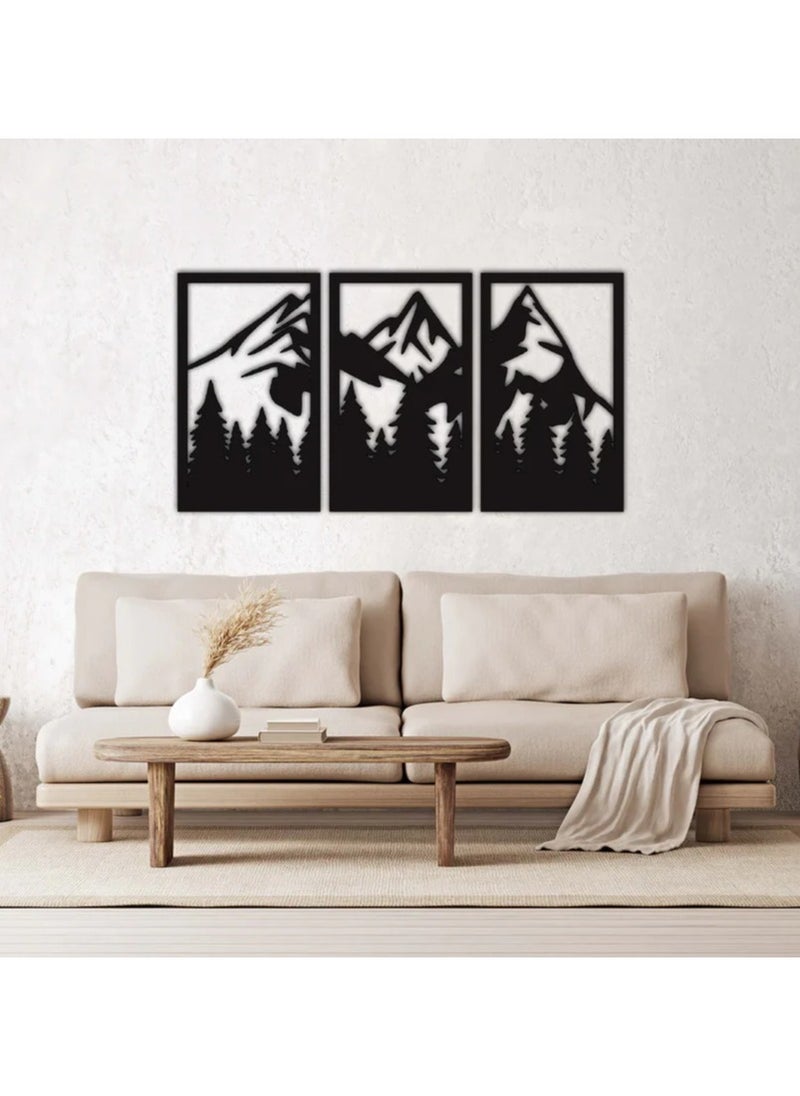 Generic Mountain Black Frames 50*30 