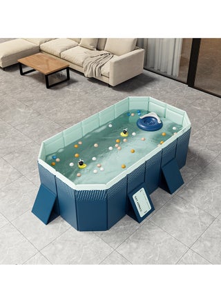 Foldable Swimming pool, non inflatable swimming pool, outdoor family square swimming pool, rectangular above ground swimming pool, with drain plugs and holes, easy to assemble（2.1m） - pzsku/ZA866BDFAB62240EB2DD0Z/45/_/1722309900/fdebece5-5272-45ac-86e6-b3f5e70203ba