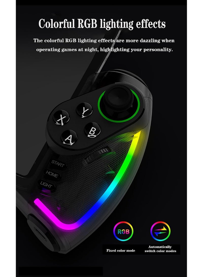 Ipega Wireless RGB Bluetooth Gaming Controller for iPhone 15/14/13/12, Android Smartphones & Tablets, PC, Switch & PS3 | Ergonomic Gamepad with Turbo Function, 6-Axis Gyroscope, Programmable Buttons, Dual Vibration Feedback, Plug & Play Mobile Gaming Controller - Image 5