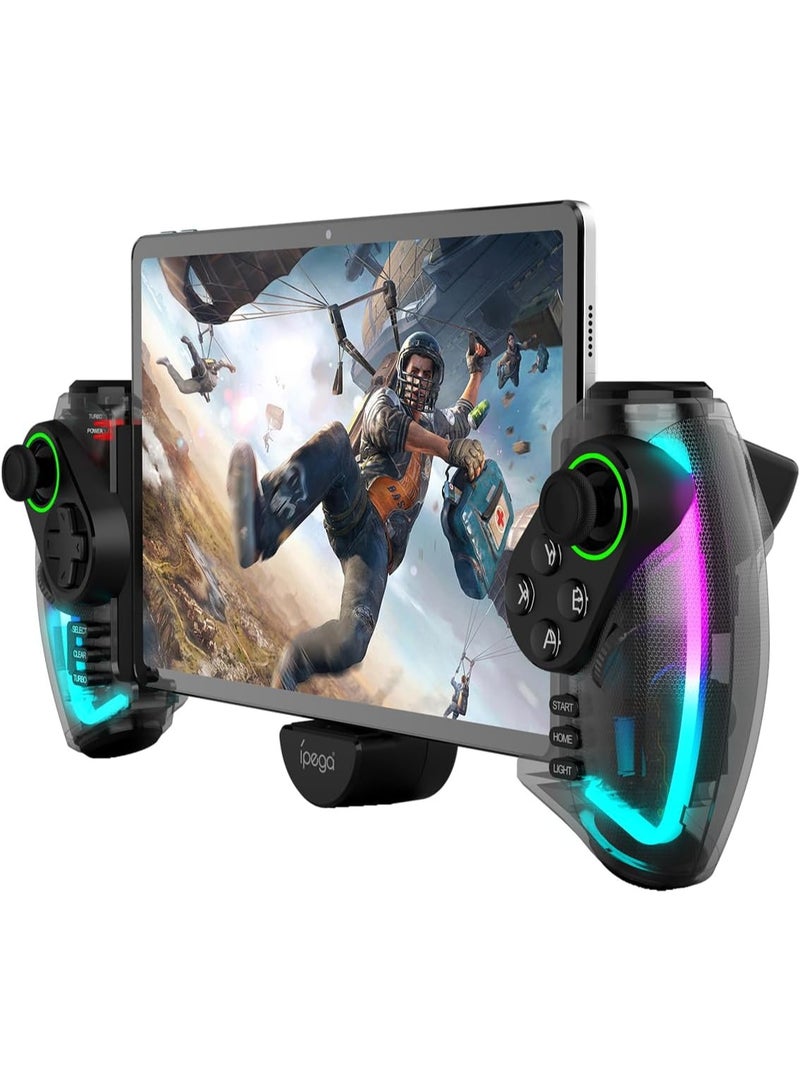 Ipega Wireless RGB Bluetooth Gaming Controller for iPhone 15/14/13/12, Android Smartphones & Tablets, PC, Switch & PS3 | Ergonomic Gamepad with Turbo Function, 6-Axis Gyroscope, Programmable Buttons, Dual Vibration Feedback, Plug & Play Mobile Gaming Controller - Image 1