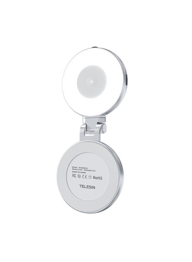 TELESIN C03 Magnetic Mobile Selfie Ring Light with Mirror, Extendable Stand & Adjustable Brightness - Image 3