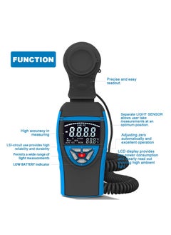 HoldPeak HP-8801C Digital Light Meters,Light Meter for Plants Measure Light From 0.1~400,000 Lux,Data Hold, Lux/FC Selection For Par Photography Plants  - Image 2