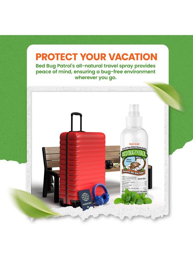 Bed Bug Patrol TSA Approved Bed Bug Spray 3oz - Natural Plant-Based Killer for Luggage, Travel, Hotels, Airbnb, Cars & Buses - Safe for Children & Pets - Compact On-The-Go Use - Bed Bug Patrol - Image 4