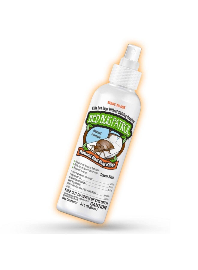 Bed Bug Patrol TSA Approved Bed Bug Spray 3oz - Natural Plant-Based Killer for Luggage, Travel, Hotels, Airbnb, Cars & Buses - Safe for Children & Pets - Compact On-The-Go Use - Bed Bug Patrol - Image 2