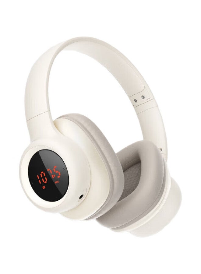 Deli (Deli) Cet-4/6 Listening Headphones, Specialized For Cet-4/6, Fm Tuning, Over-Ear Wireless, For Online Classes, Aux, Exam-Specific White Lt550 - Image 1