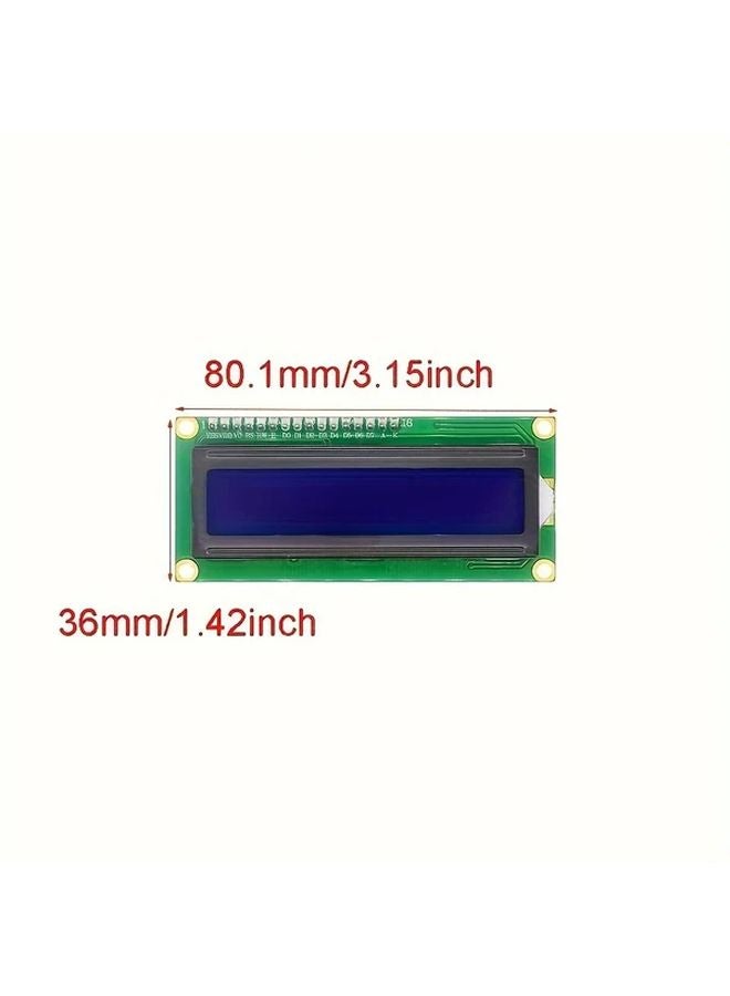قطعتان من وحدة عرض إل سي دي 1602 عبر بروتوكول I2C مع إضاءة خلفية زرقاء لأردوينو وراسبري باي - Image 3
