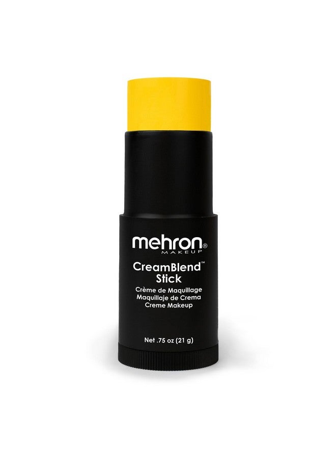 ميهرون عصا مزيج كريم المكياج من Mehron | طلاء الوجه، طلاء الجسم، وكريم الأساس | طلاء الجسم عصا مثالية لمكياج الهالوين 0.75 أونصة (أصفر) - Image 1