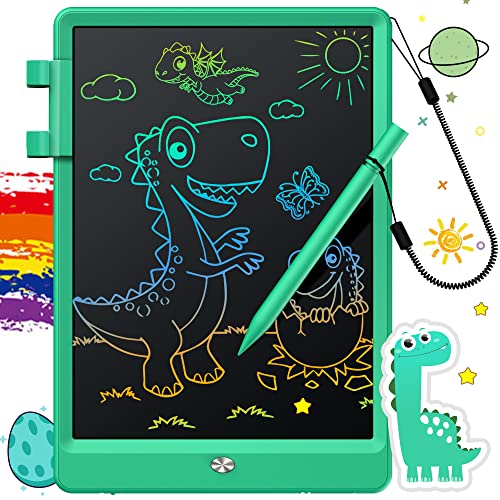 FLUESTON LCD Writing Tablet Doodle Board Gifts for 38 Year Old Girls Boys 10 Inch Colorful Electronic Board Drawing Pad for Kid Christmas Gifts for Toddler Easter Basket Stuffer for Kids - Image 1