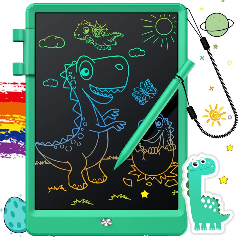 FLUESTON LCD Writing Tablet Doodle Board Gifts for 38 Year Old Girls Boys 10 Inch Colorful Electronic Board Drawing Pad for Kid Christmas Gifts for Toddler Easter Basket Stuffer for Kids - Image 2