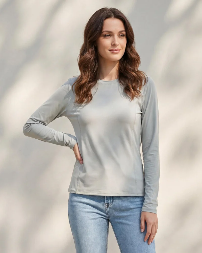 Redtag Woman Grey Active T-shirt