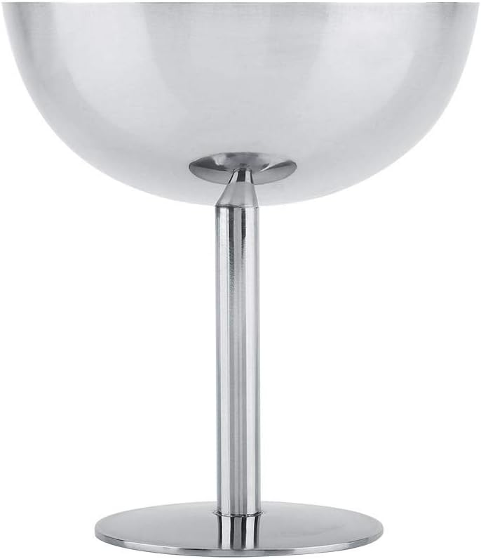 klarako Ice Cream Cups Dessert Dish Stainless Steel Sundae Bowls for Salad Fruit Pudding(Tall) - Image 1