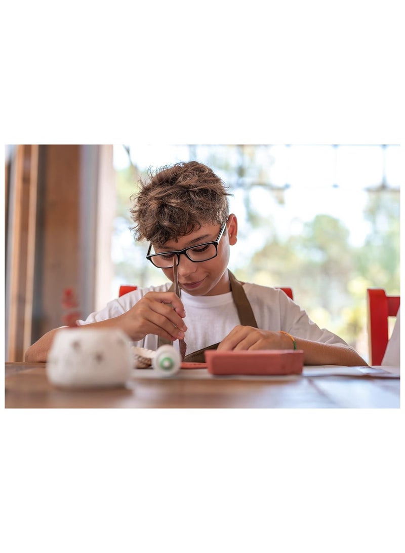 Deli طين صلب جاف 1 قطعة 1000 جرام بني - Image 3