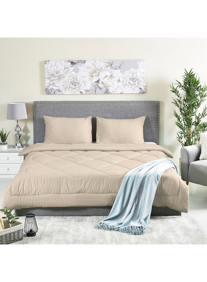 Home Box Ballina 3-Piece Solid Cotton King Comforter Set 240 x 220 cm  - Image 5