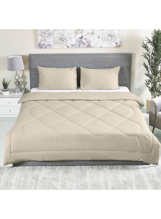 Home Box Ballina 3-Piece Solid Cotton King Comforter Set 240 x 220 cm  - Image 1